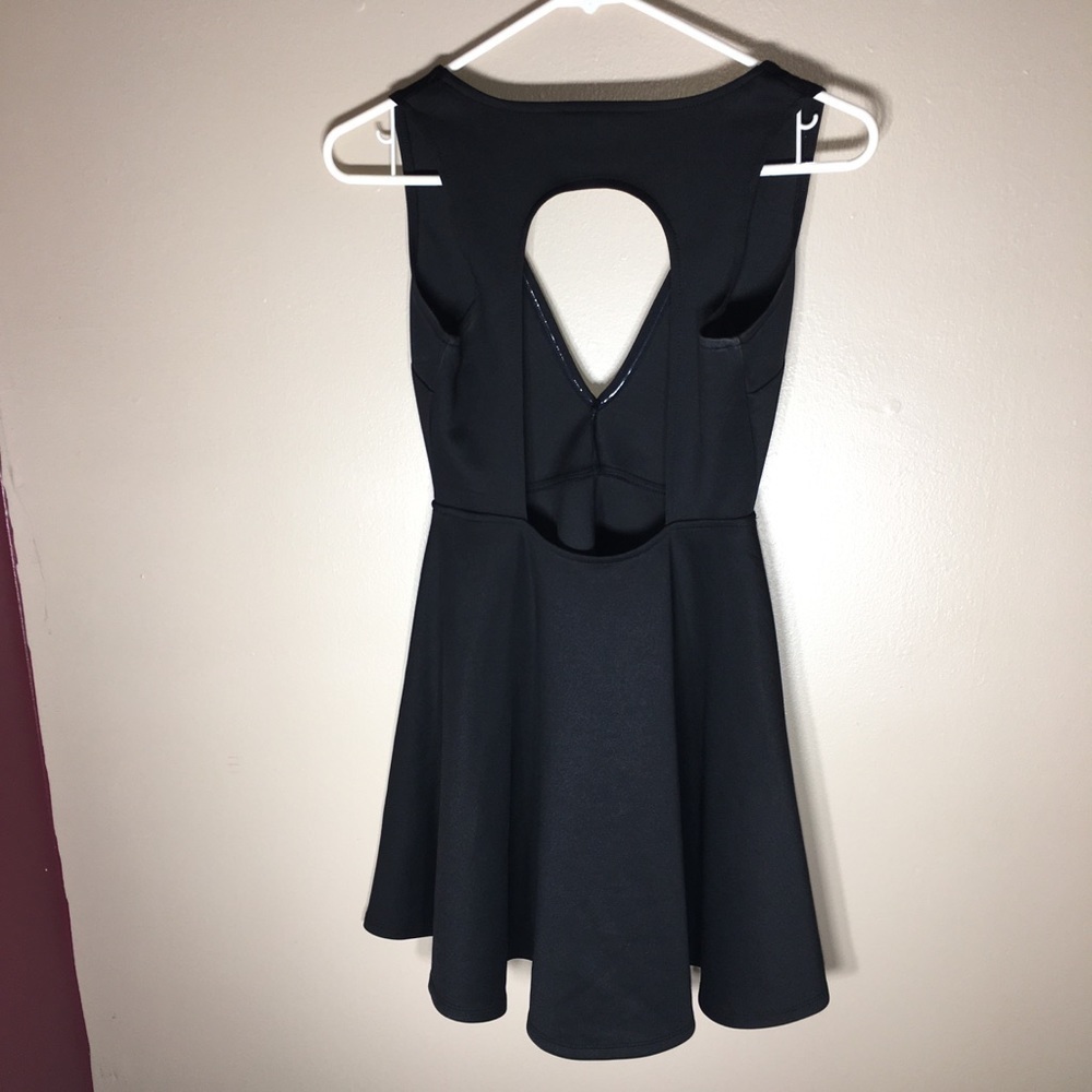 Forever 21 dress black A-line skater style dress size small twirling dress - Picture 6 of 6